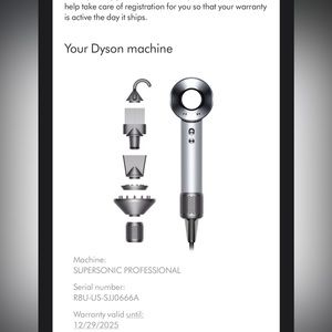 DYSON Supersonic™ HAIR DRYER!
Professional edition (BRAND NEW/ IN BOX)
